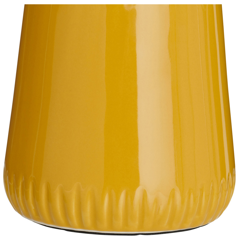 Wilko Ochre Ceramic Dash Table Lamp Image 4