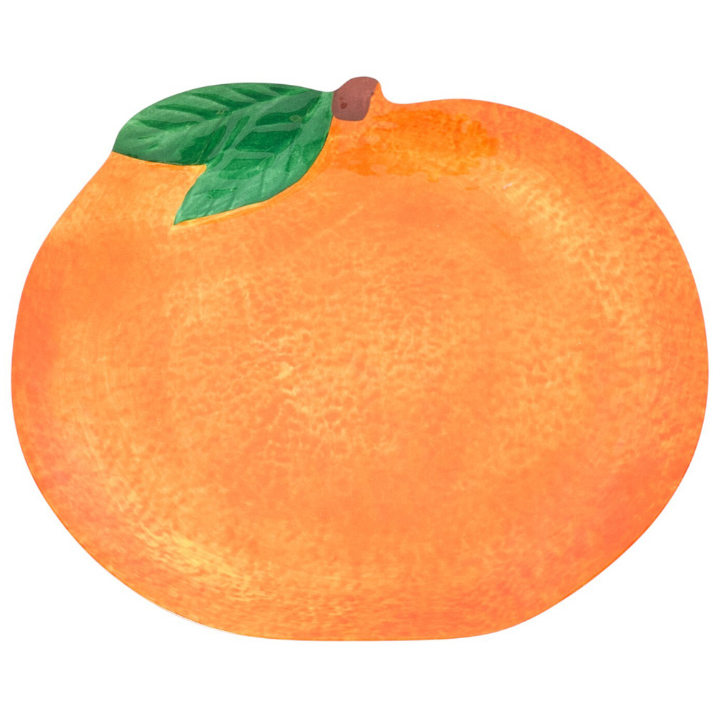 La Bella Vita Orange Plate Orange Image 2