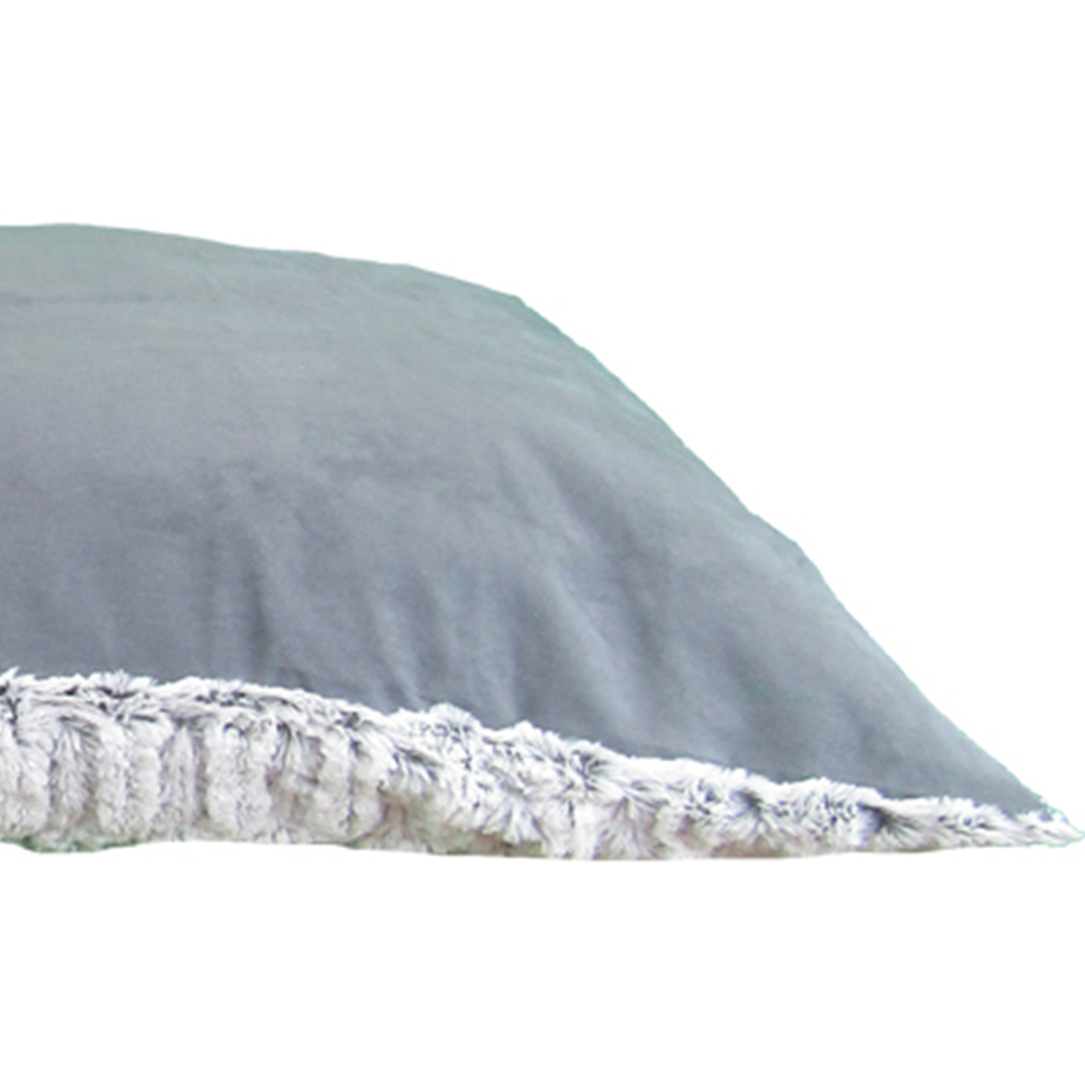 Snug & Cosy Large Grey Novara Pet Lounger Bed Image 3