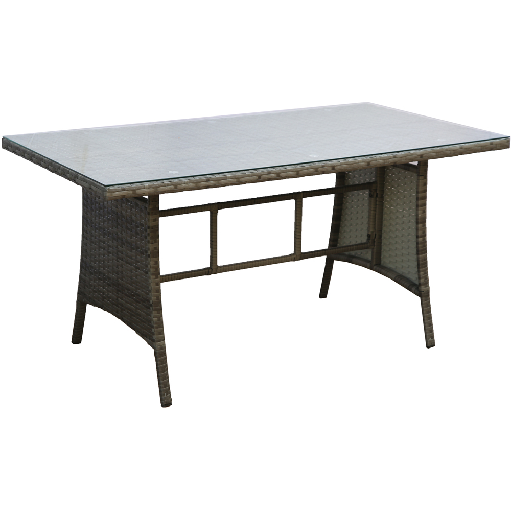 Home Garden Direct Pelias 9 Seater Rattan Dining Set Beige Image 6