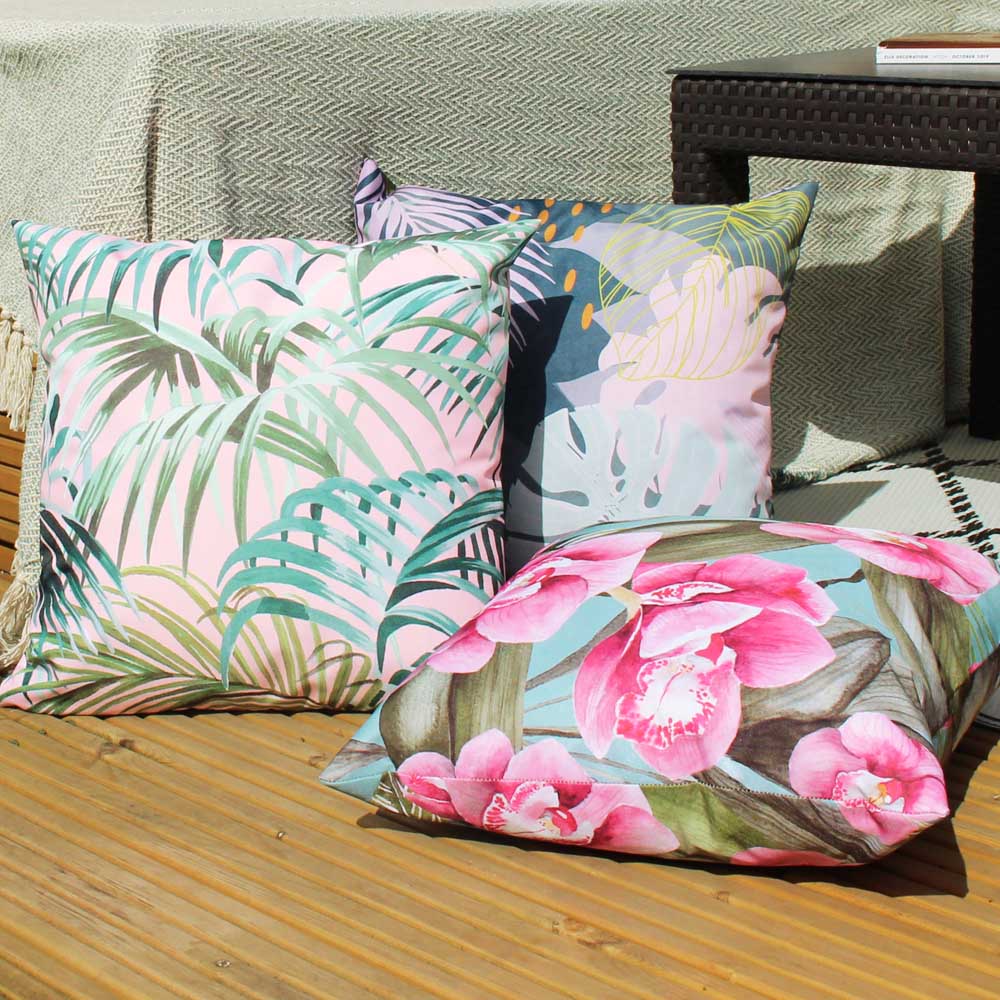furn. Jungle Tropical UV and Water Resistant Outdoor Cushion Image 6