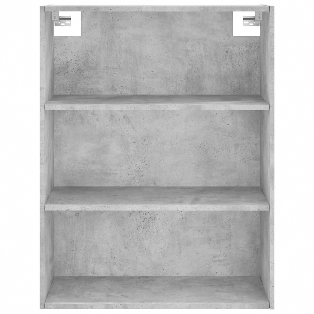 vidaXL Single Door 3 Drawer 3 Shelf Concrete Grey Tall Highboard Image 6