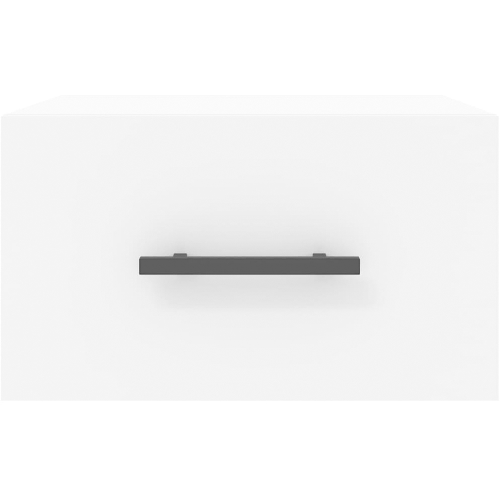 vidaXL Single Drawer White Wall Mounted Bedside Cabinet Image 5