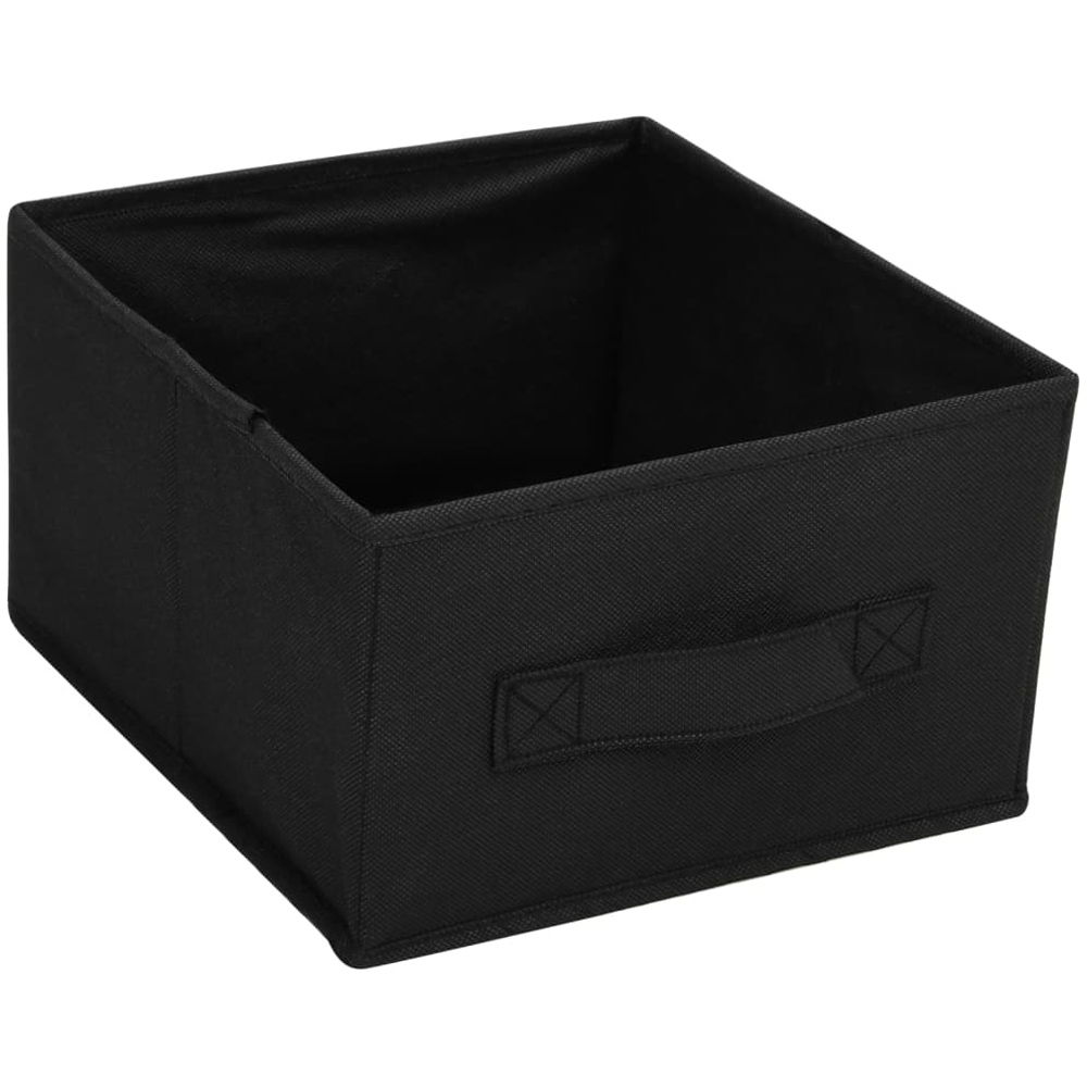 vidaXL 6 Fabric Basket Black Storage Cabinet Image 5