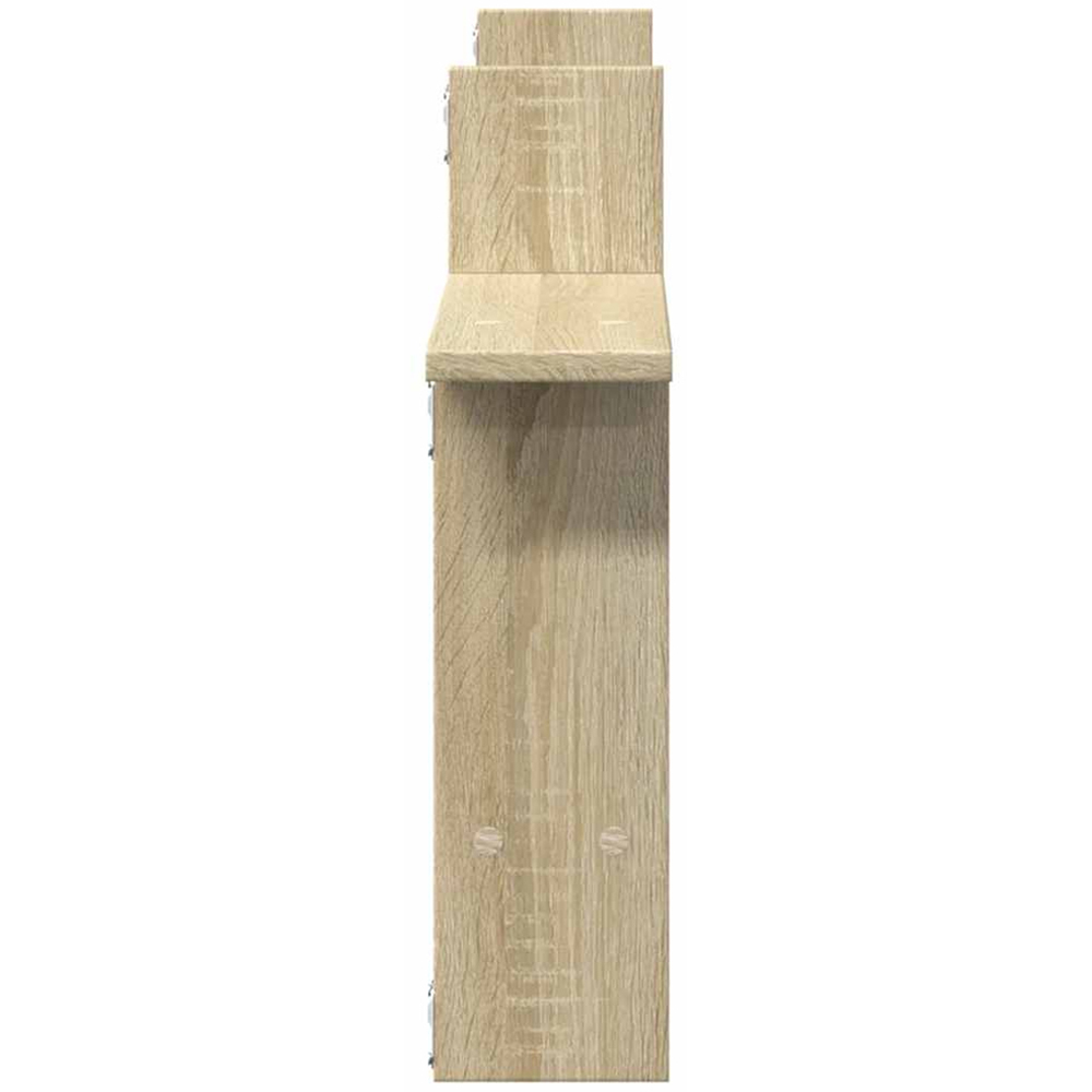 vidaXL 50cm Set of 2 Sonoma Oak Floating Wall Shelf Image 5