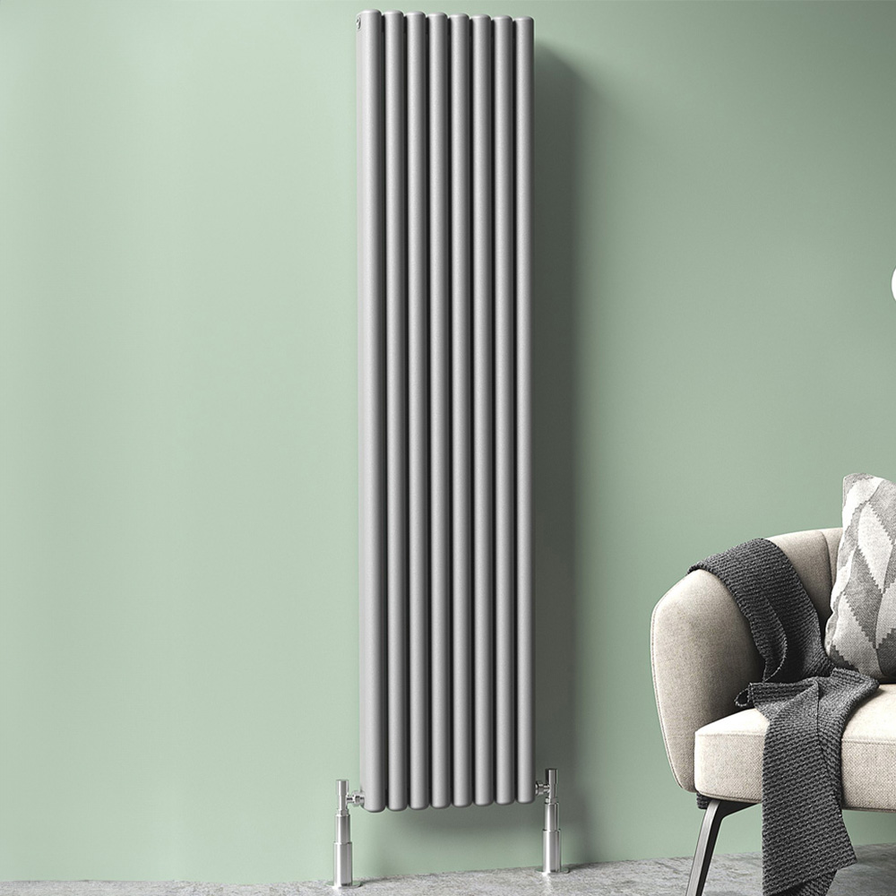 Towelrads Winchester 4418BTU Vertical Anthracite Aluminium Radiator 1800 x 356mm 1295W Image 2