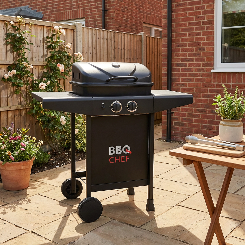 Charleston Black 2 Burner Gas BBQ Image 2