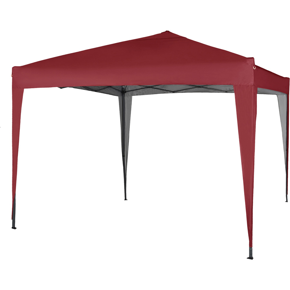 Red 3 x 3m Pop Up Outdoor Gazebo Image 2