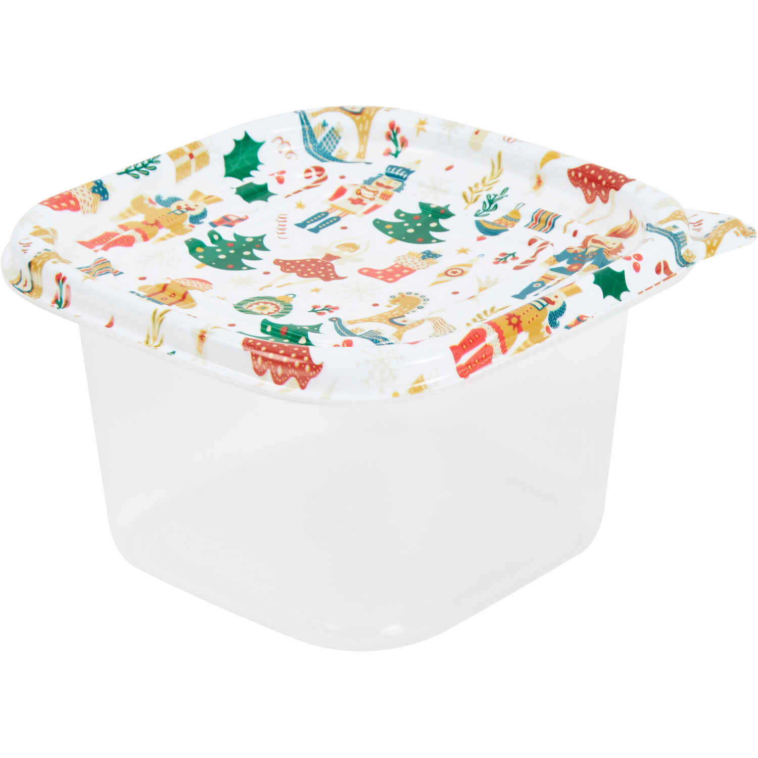 Pack of 3 Xmas Food Containers 1L  - Square Image 1