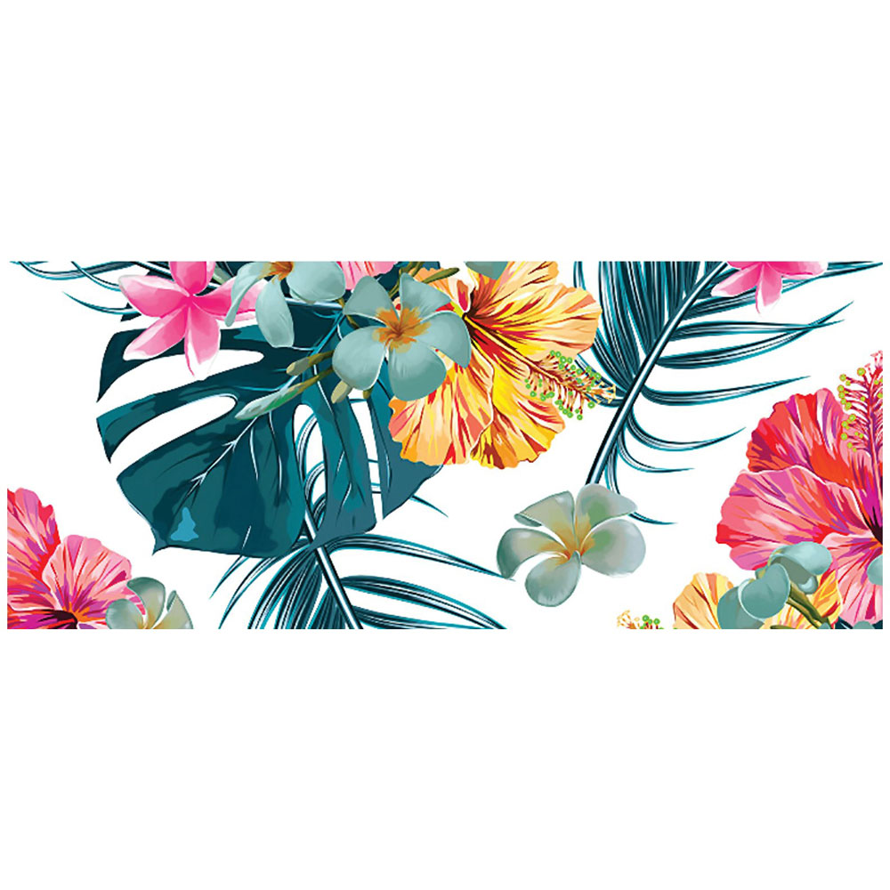 Warren Reed Designer Spring Summer Flowers Glass Bathroom Splashback 25 x 60cm Image 2