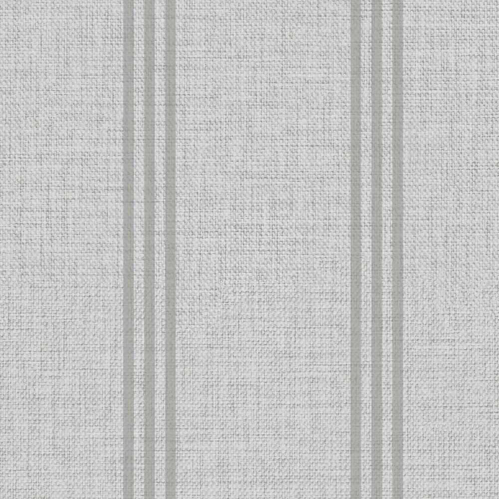 Superfresco Colours Linen Ticking Stripe Grey Wallpaper Image 2