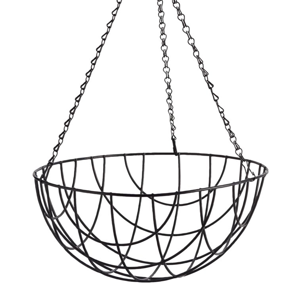 Wilko 35cm Black Hanging Basket Image 4