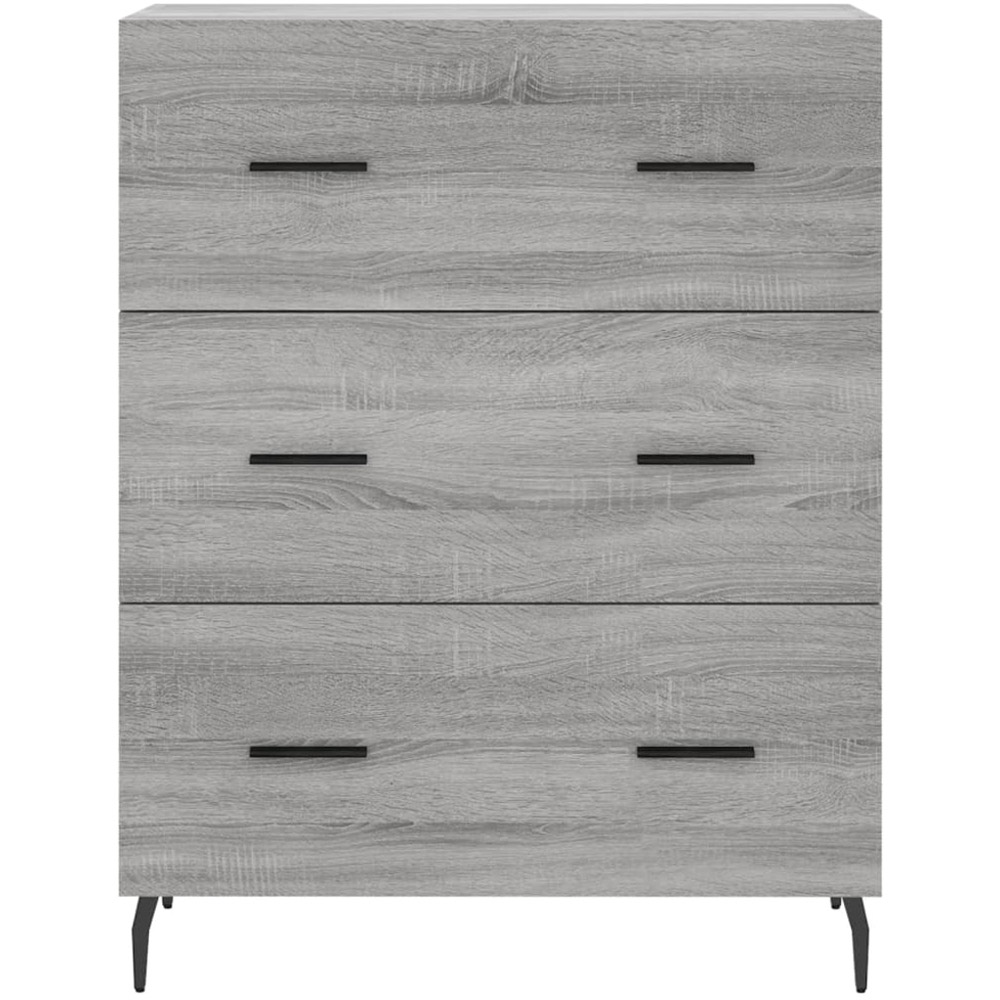 vidaXL 2 Door 3 Drawer Grey Sonoma Highboard Image 8