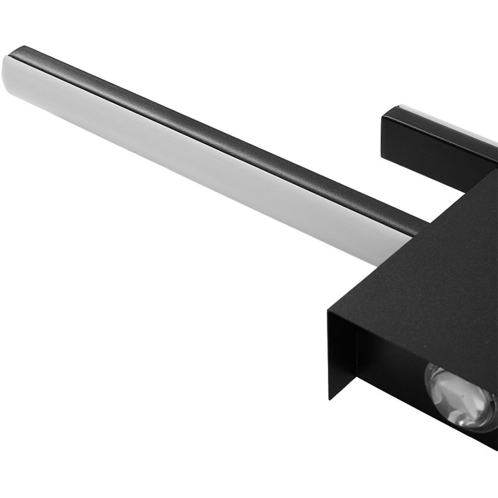 Living and Home Modern Black Aluminium LED Wall Light 18W Image 5