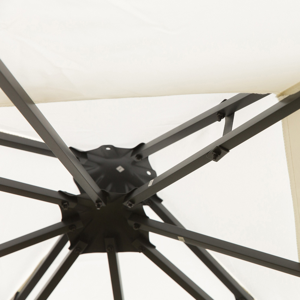 Gazebo Canopy Sun Shade Steel- 3m x 3m Image 4