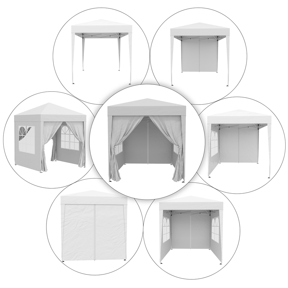 2x2m Gazebo Marquee Party Tent White Image 5