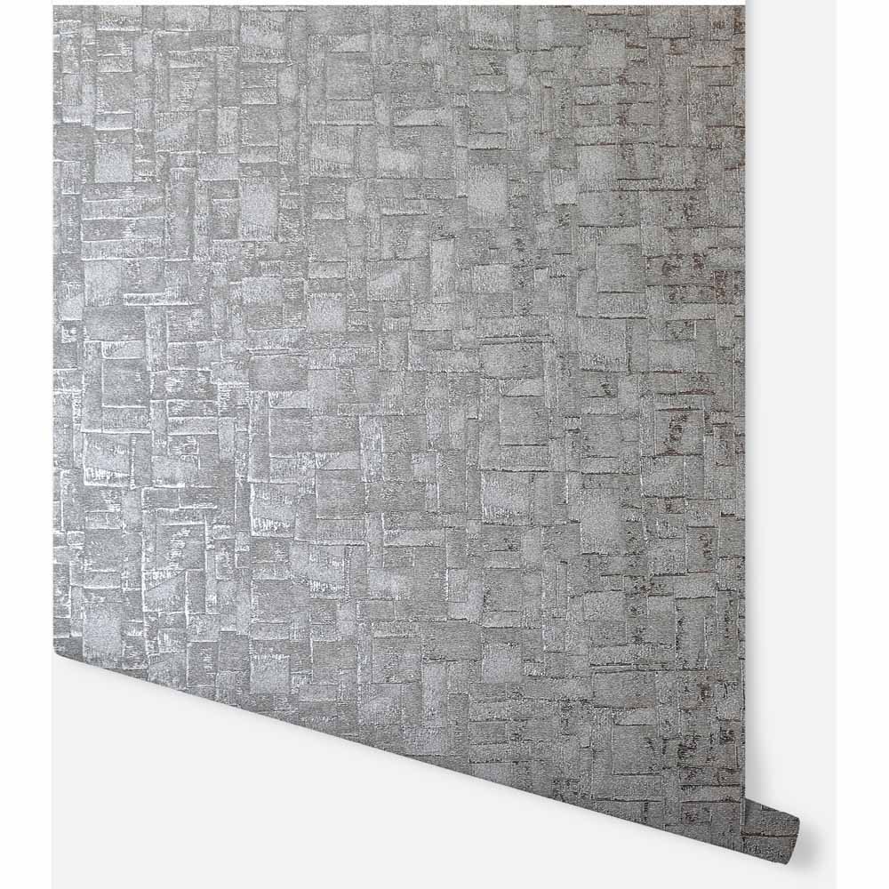 Arthouse Basalt Texture Gunmetal Wallpaper Image 3