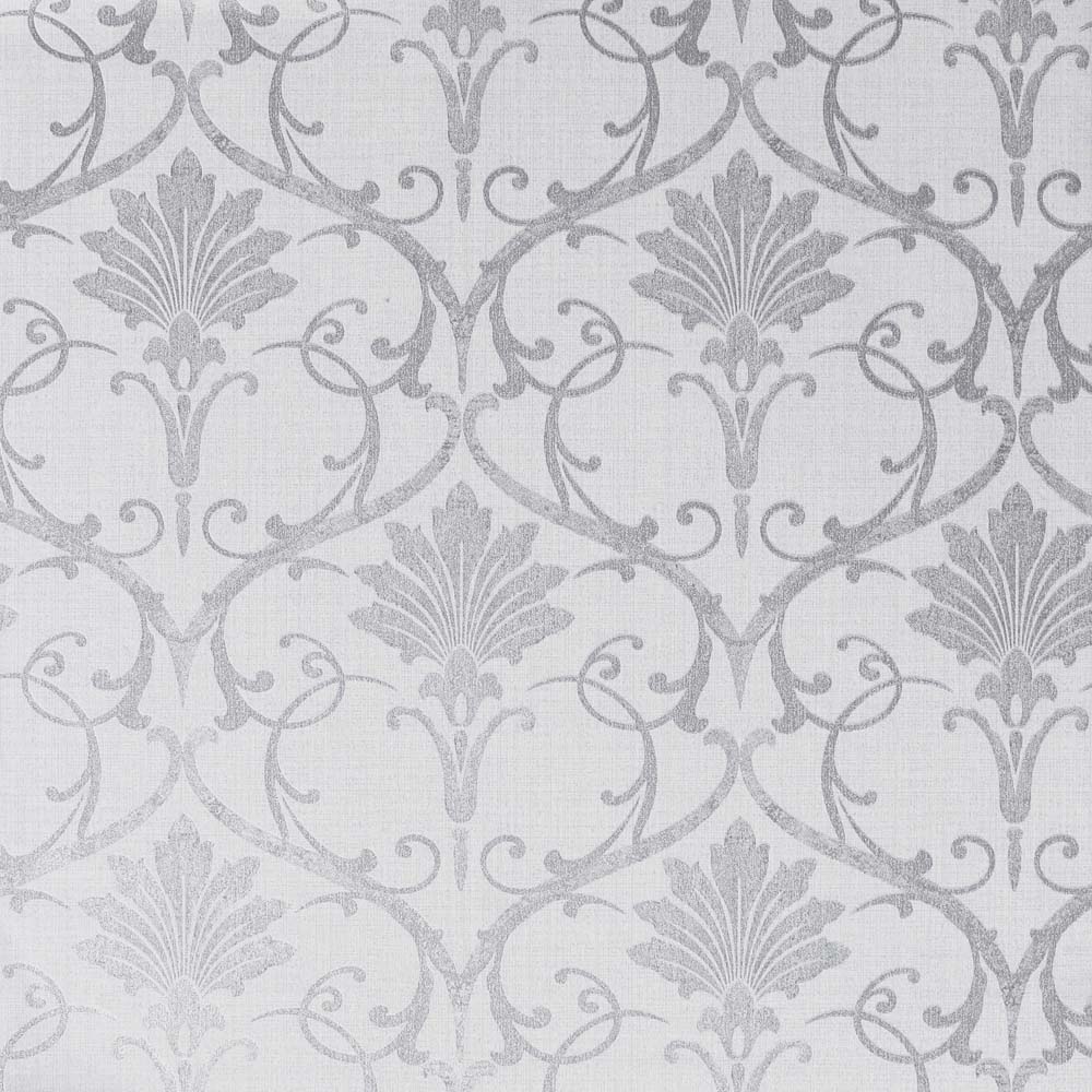 Arthouse Artistick Divine Damask Grey and Silver Wallpaper Image 1