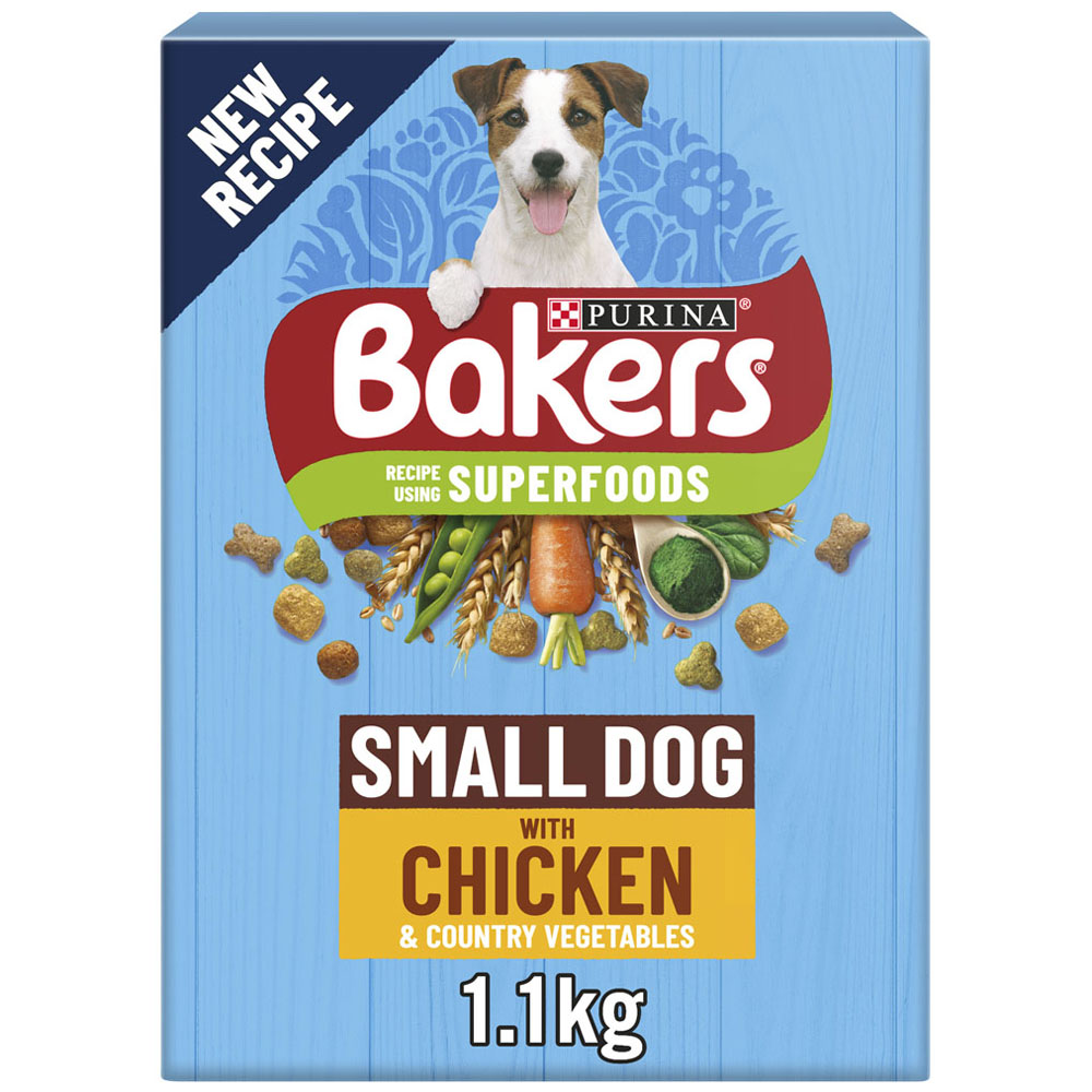 Bakers Small Dog Chicken and Veg Dry Dog Food 1.1kg Image 1