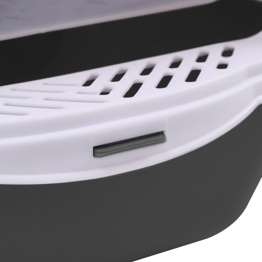 H&O Direct Black Enclosed Cat Litter Box with Scoop 36 x 37 x 51cm Image 5