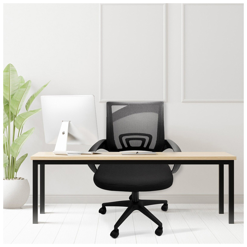 Alivio Black Mesh Swivel Office Chair Image 6