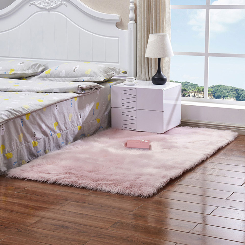 Living and Home Pink Rectangle Soft Shaggy Rug 60 x 120cm Image 7