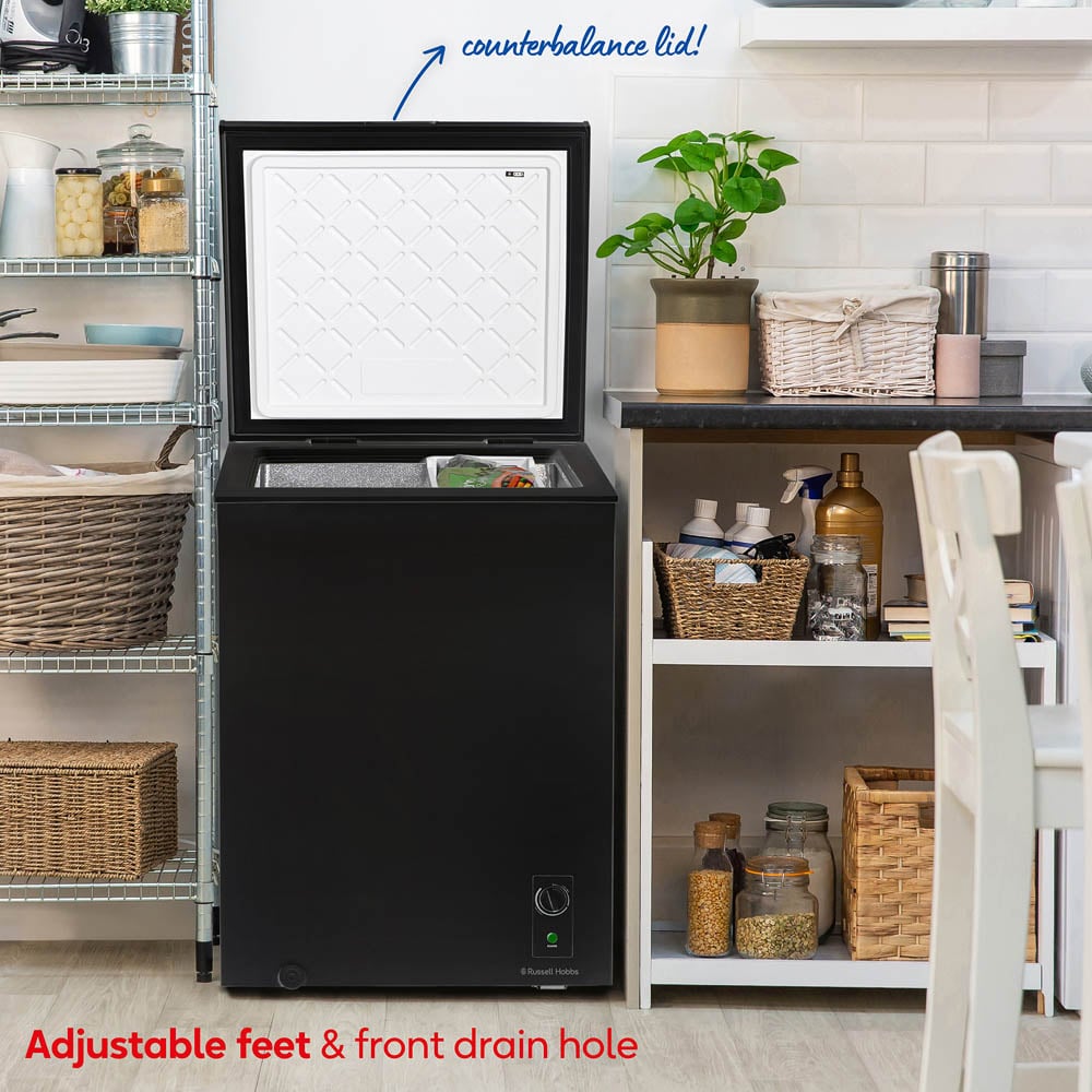 Russell Hobbs RH142CF0E1B Black 143L Chest Freezer Image 7