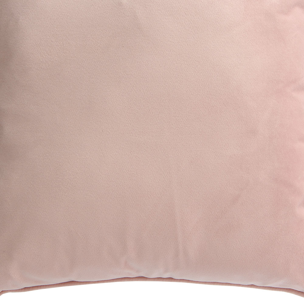 Wilko Pink Velour Cushion 55 x 55cm Image 5