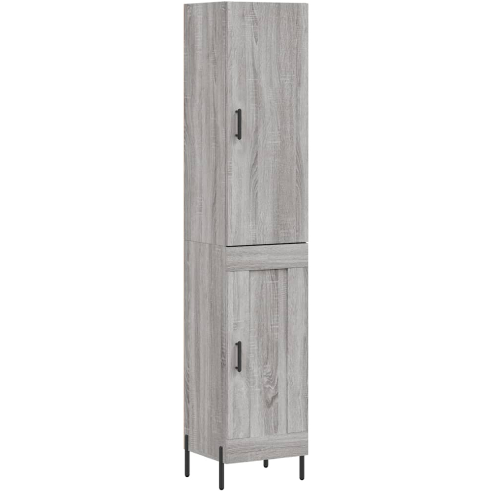 vidaXL 2 Door Grey Sonoma Highboard Image 2
