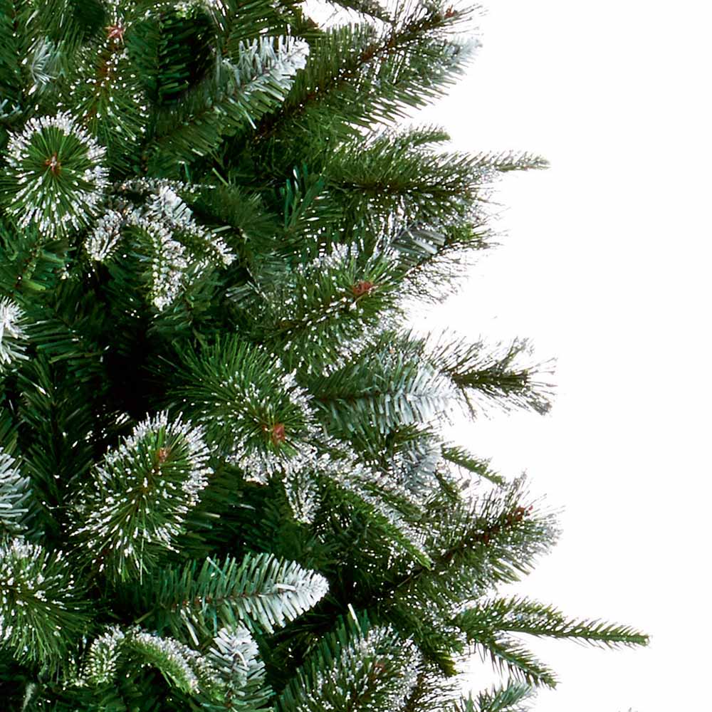 Premier 1.8m Hinged Branches Fairmont Fir Green Tree with Glitter Tips Image 2