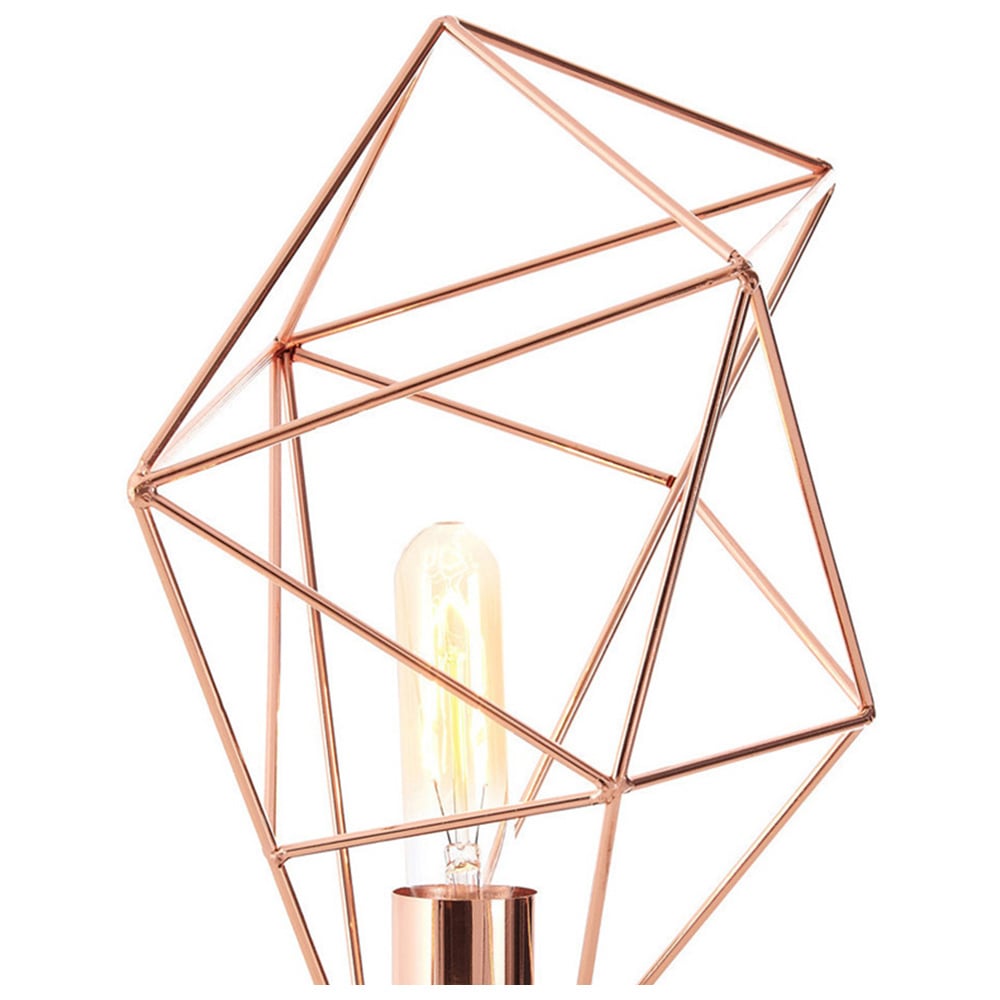 Premier Housewares Copper Finish Table Lamp Image 2