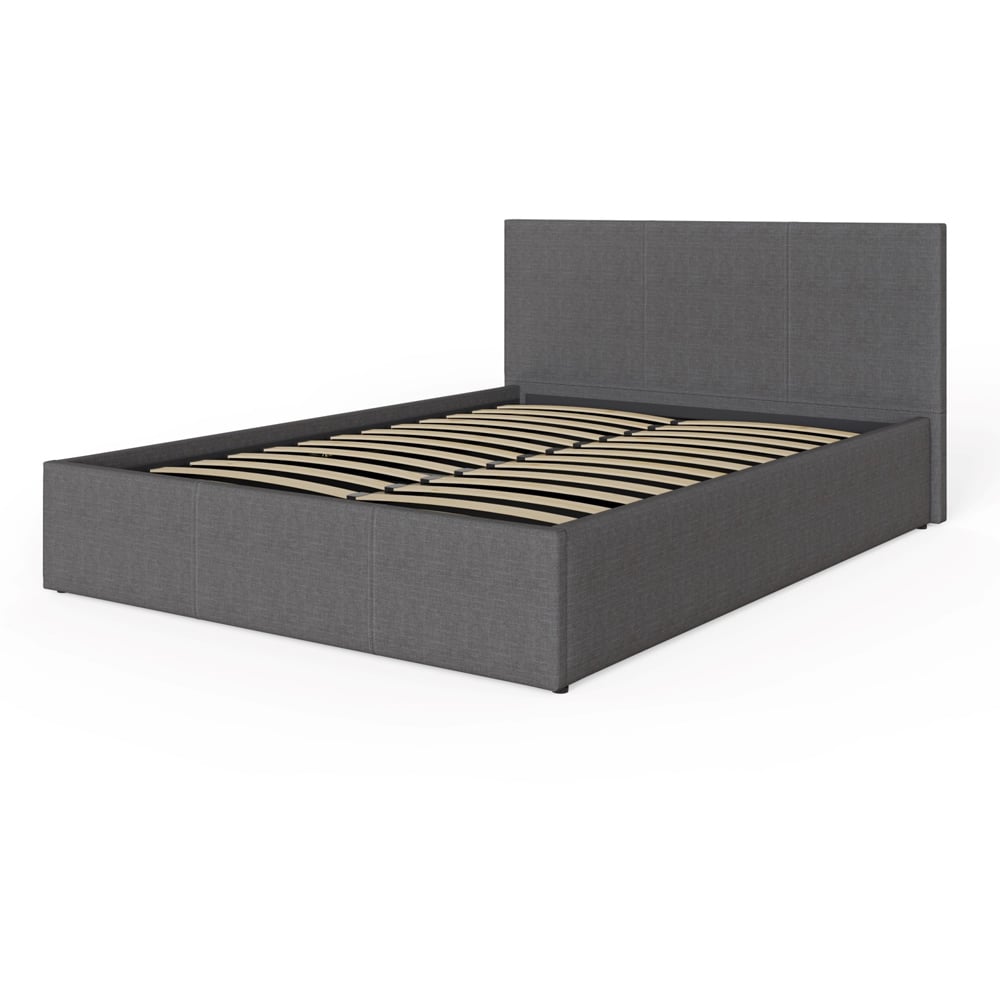 GFW Double Grey End Lift Ottoman Bed Image 4