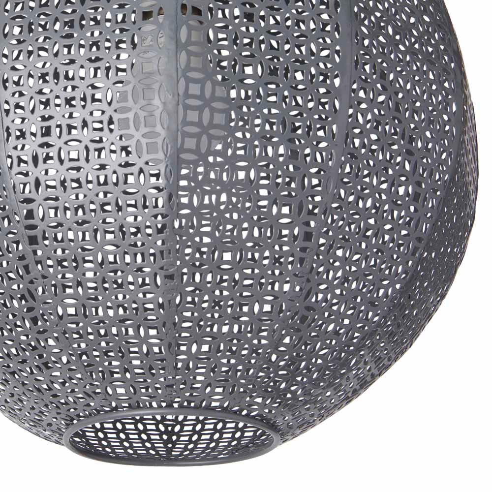 Wilko Grey Cadiz Ball Shade 28cm Image 2