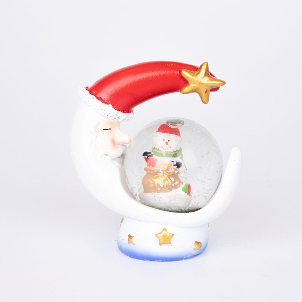 Shatchi Christmas Mini Snowglobe Water Ball Snow Dome Base Image 2
