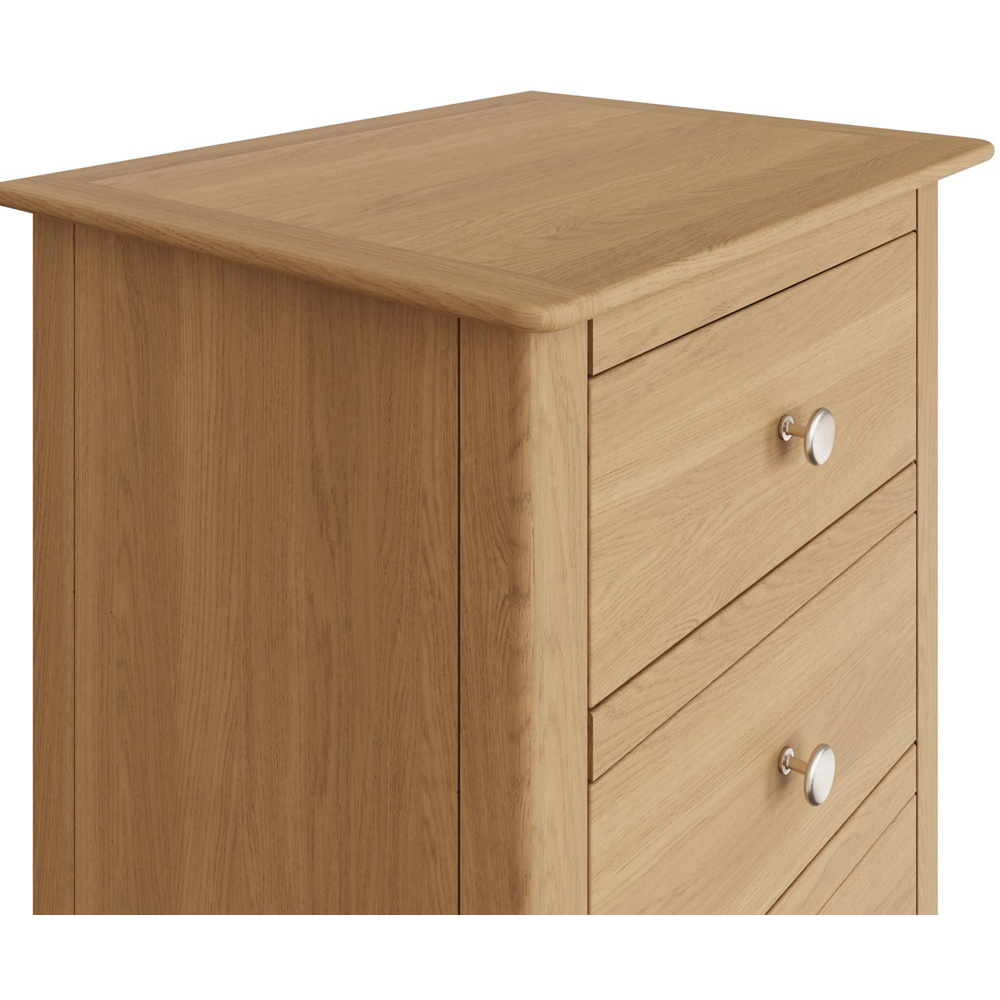 FWStyle Taberno 5 Drawer Oak Chest Of Drawers Image 5
