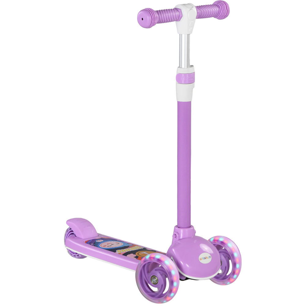 Tommy Toys Kids 3 Wheel Purple Adjustable Scooter 2 to 6 Years Image 1