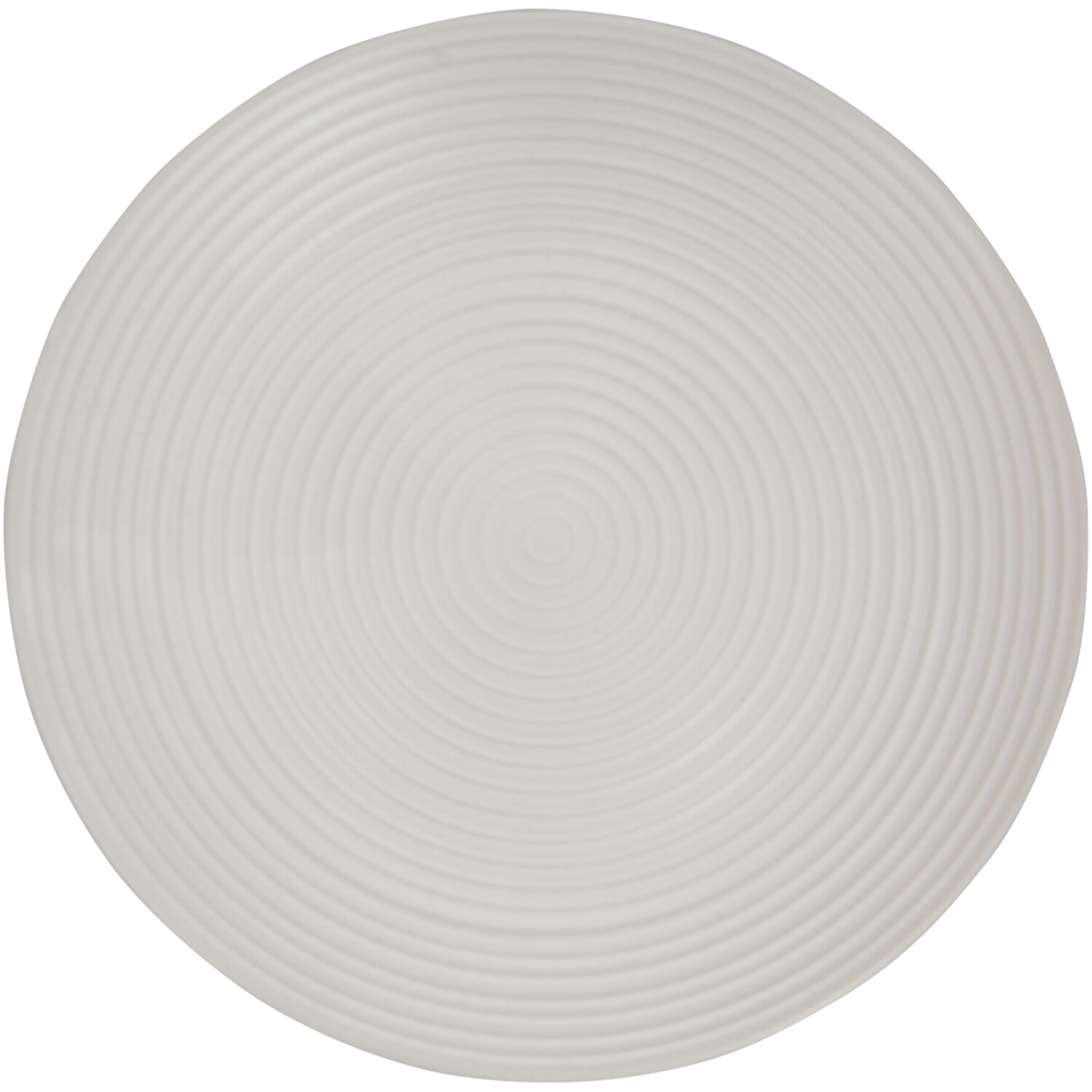 Genoa Ribbed Plate - Cream / Dinner Plate Image 3