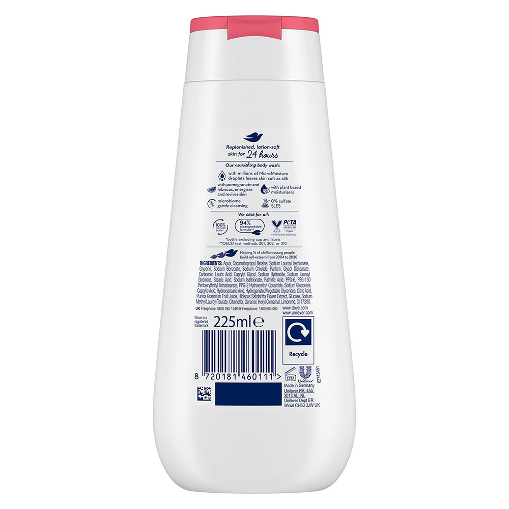 Dove Advanced Care Reviving Body Wash 225ml 10 Pack Image 3