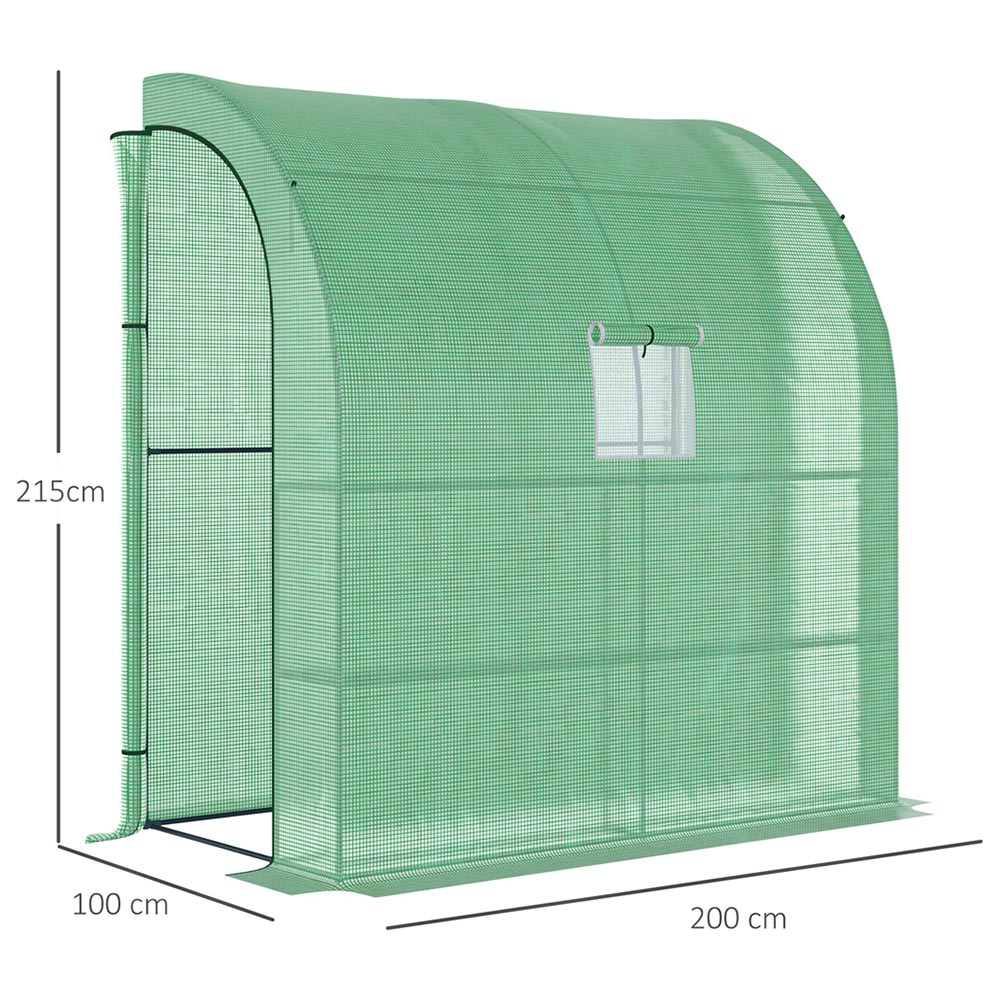 Outsunny Green 6.5 x 3.2ft Greenhouse Image 8
