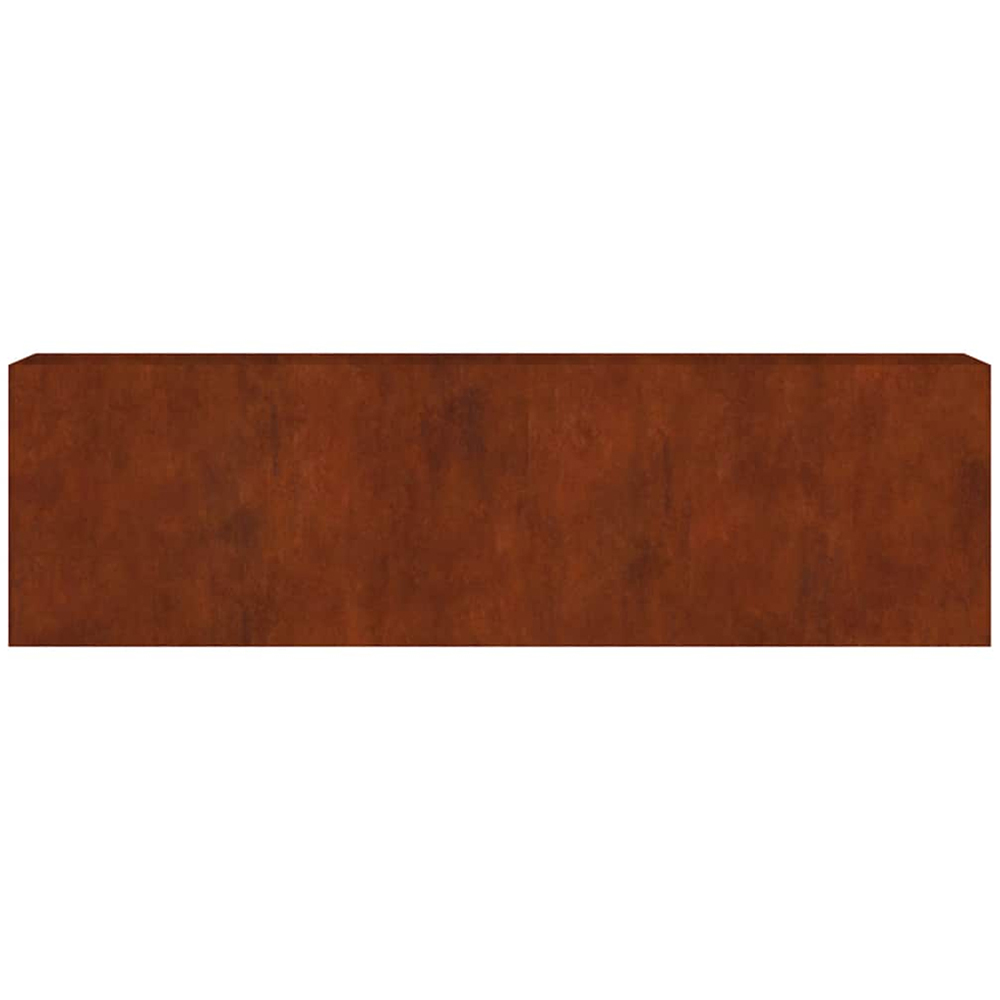 vidaXL Brown Corten Steel Raised Garden Bed 80 x 40 x 280cm Image 3