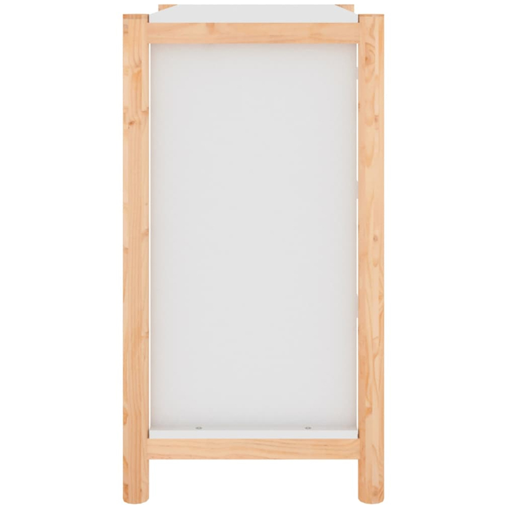 vidaXL 3 Drawer White Sideboard Image 7