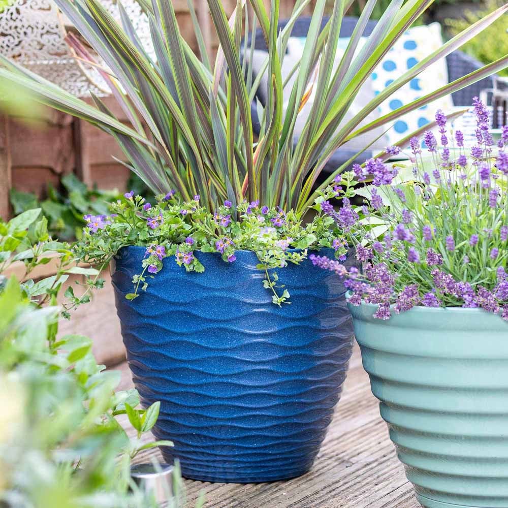 Plant Avenue Windermere Blue Plant Pot 33cm Image 2