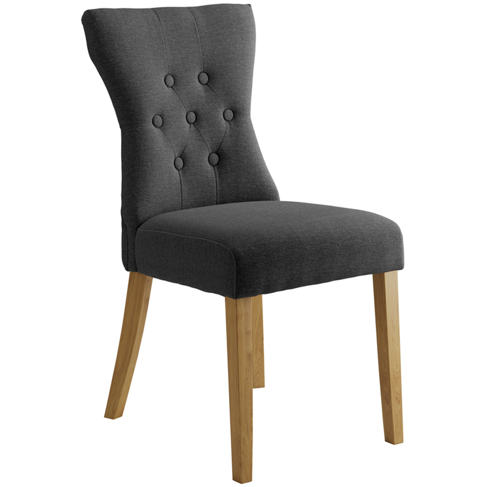 Naples Set of 2 Grey Dining Chair Image 3