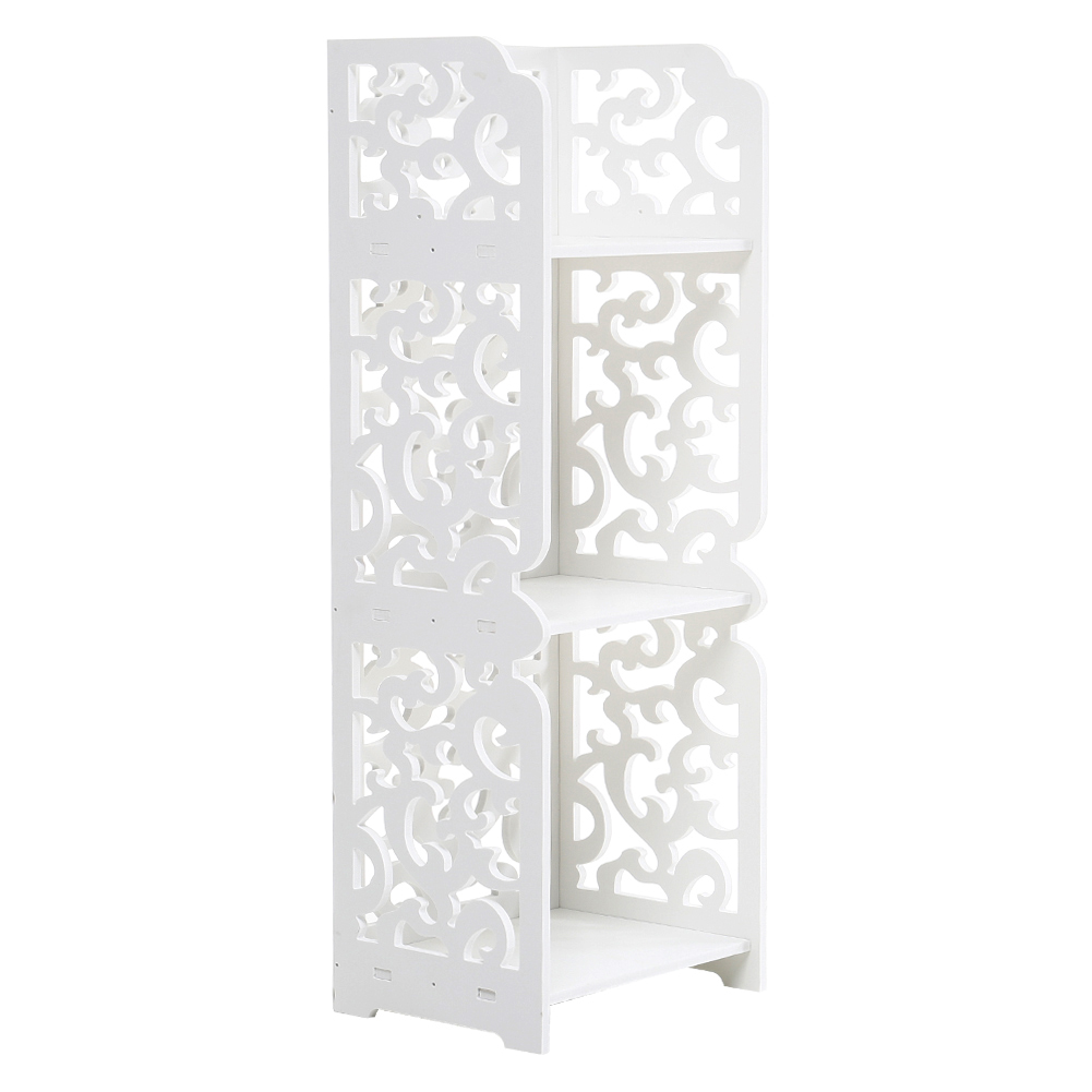 Living and Home 3-Tier White Storage Display Shelving Image 2