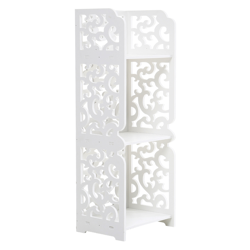 3 Tier White Storage Display Shelving Image 2