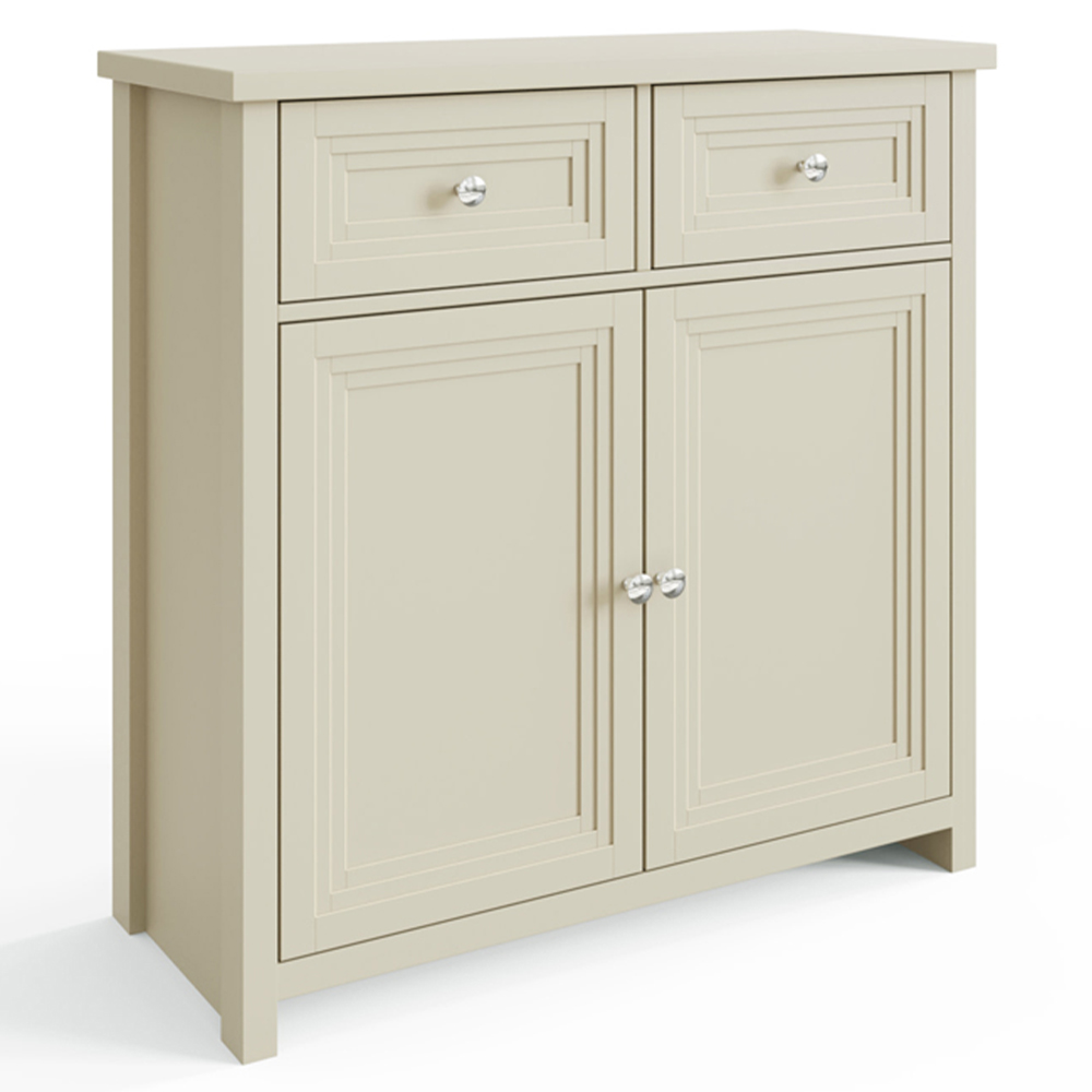 GFW Oakley 2 Door 2 Drawer Stone Compact Sideboard Image 3