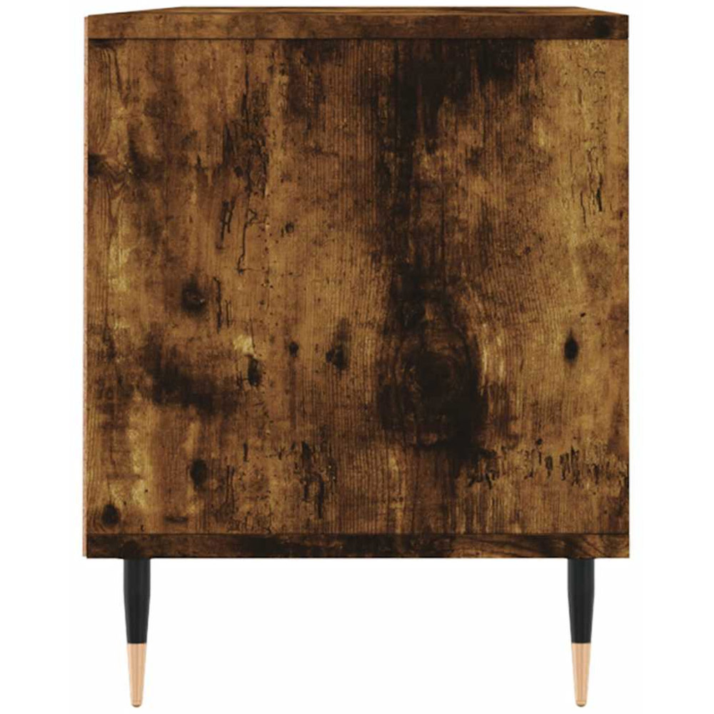 vidaXL 2 Drawer 2 Shelf Smoked Oak TV Cabinet Image 7