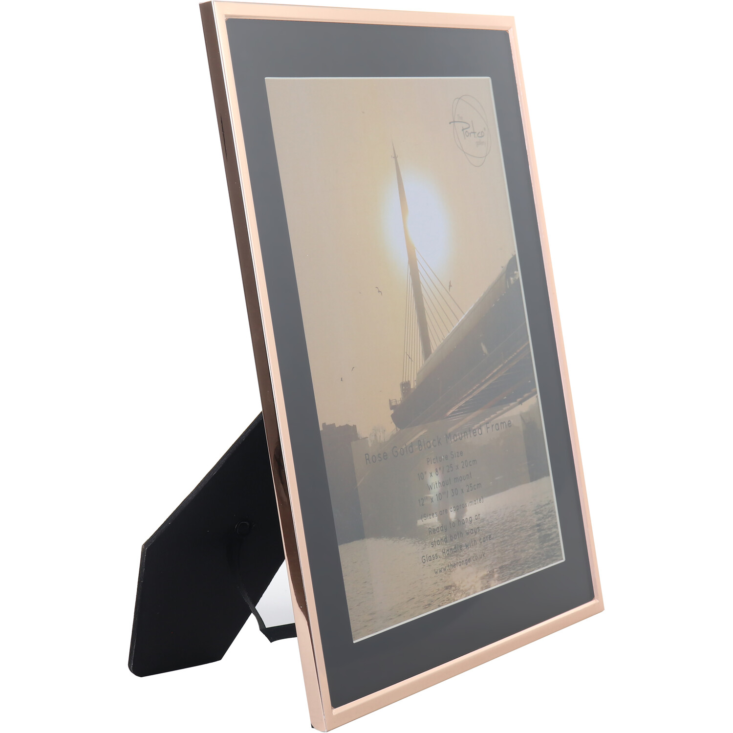 The Port. Co Gallery Rose Gold Metallic Mounted Frame 10 x 8 inch Image 2