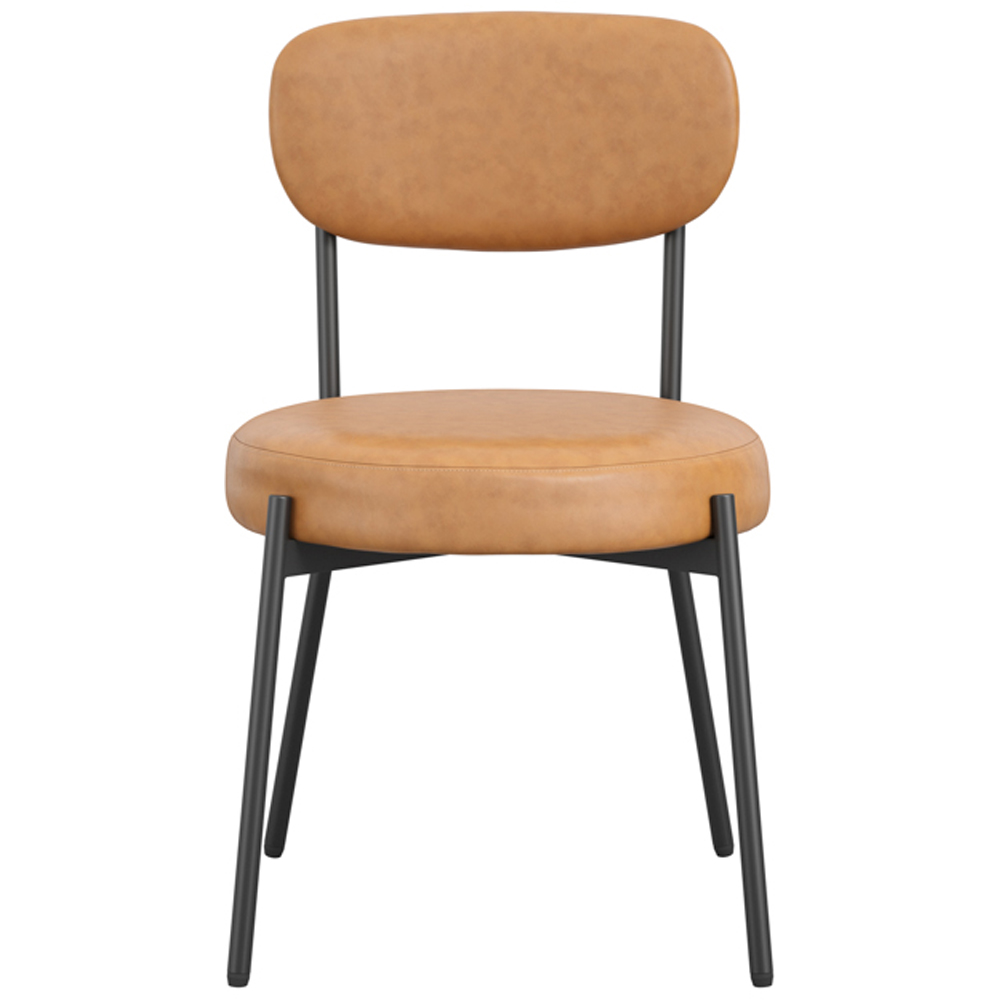 Smith Set of 2 Caramel Dining Chair Image 3