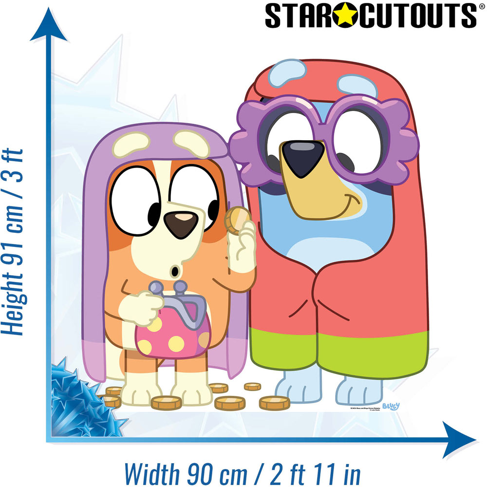 Star Cutouts Bluey and Bingo Granny Roleplay Cardboard Cutout 3ft Image 6